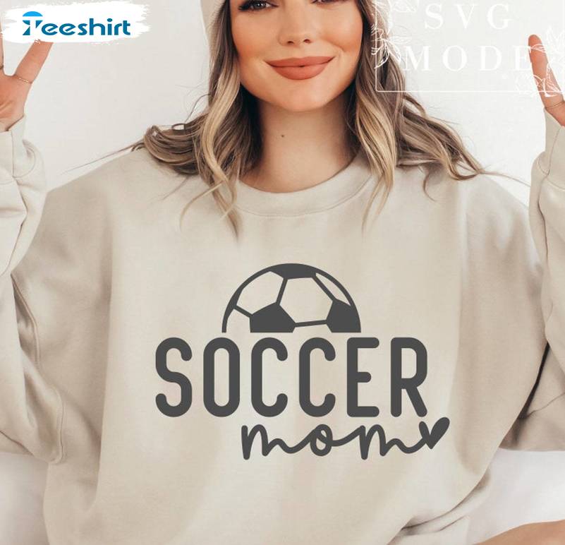 Basic Soccer Mama Shirt, Big Ball Logo Vintage Crewneck Sweatshirt Sweater