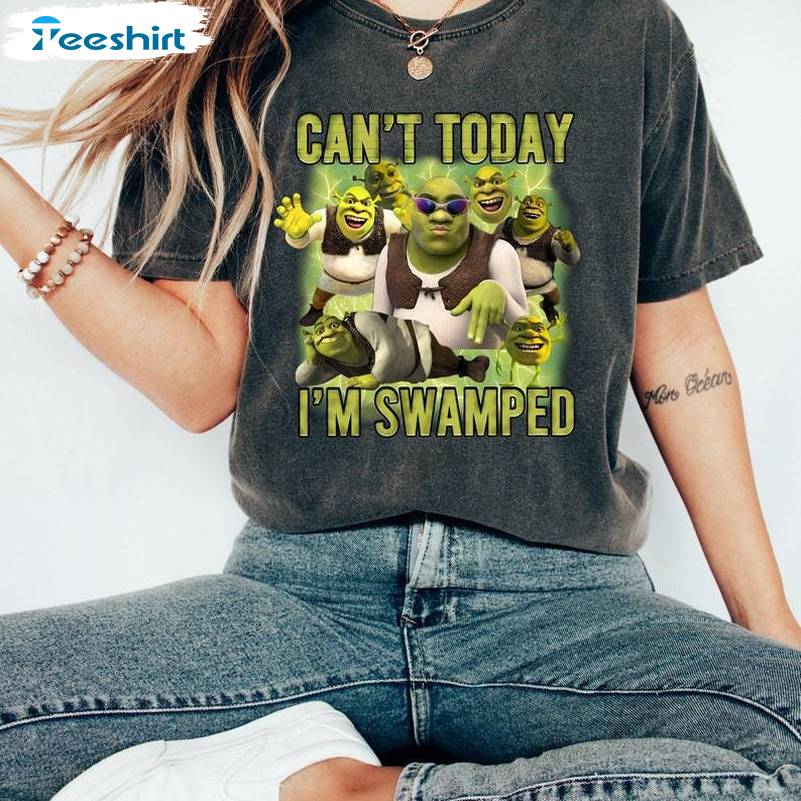 Can't Today I'm Swamped Shirt, Funny Trending Long Sleeve Sweater Gifts For Fans