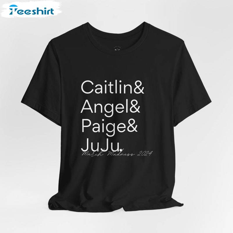 Caitlin Clark Angel Reese Paige Shirt, Celebrate The Stars Short Sleeve Sweater