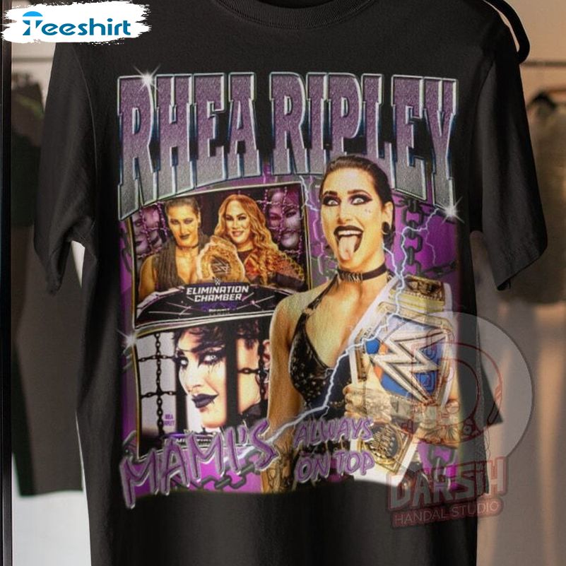 New Limited And Fresh Rhea Ripley Shirt, Vintage Design Style Unisex Hoodie Short Sleeve