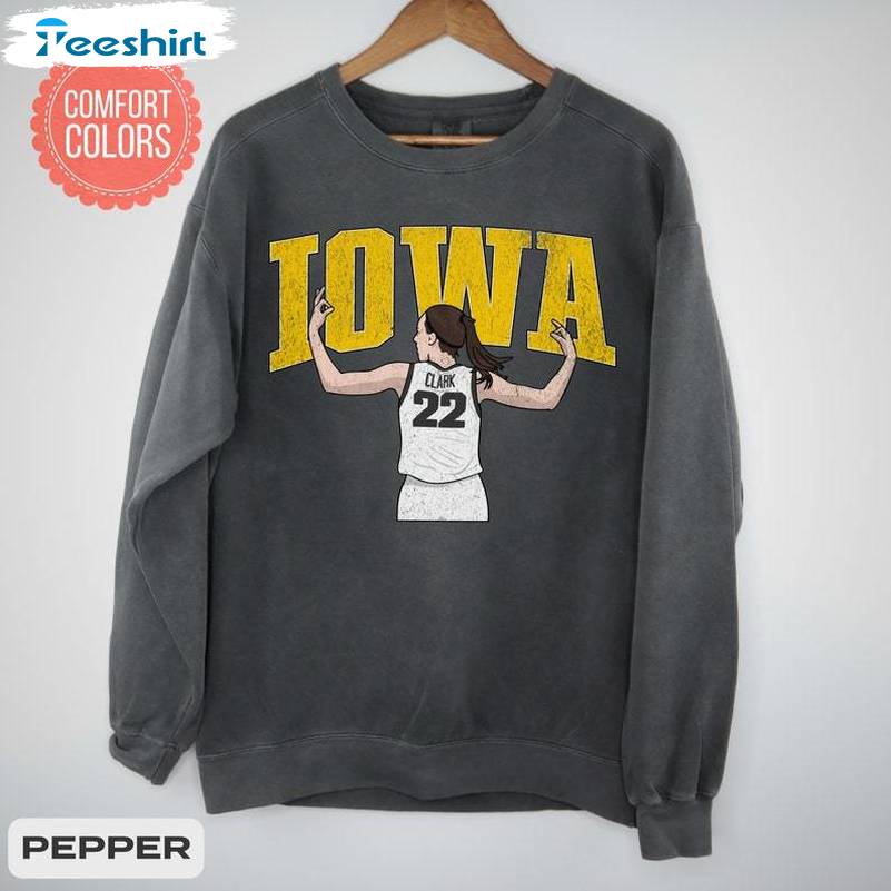 Caitlin Clark Iowa Basketball Vintage Shirt, Style Comfort Colors Short Sleeve Tee Tops