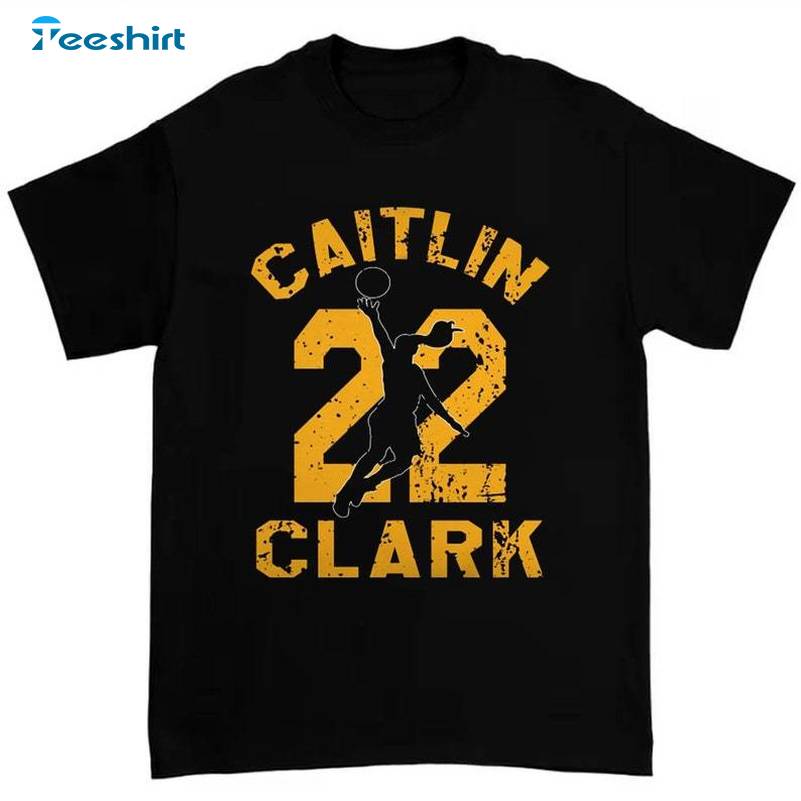 Vintage 22 Catlin Clark Shirt, Basketball Number 22 Crewneck Sweatshirt Hoodie