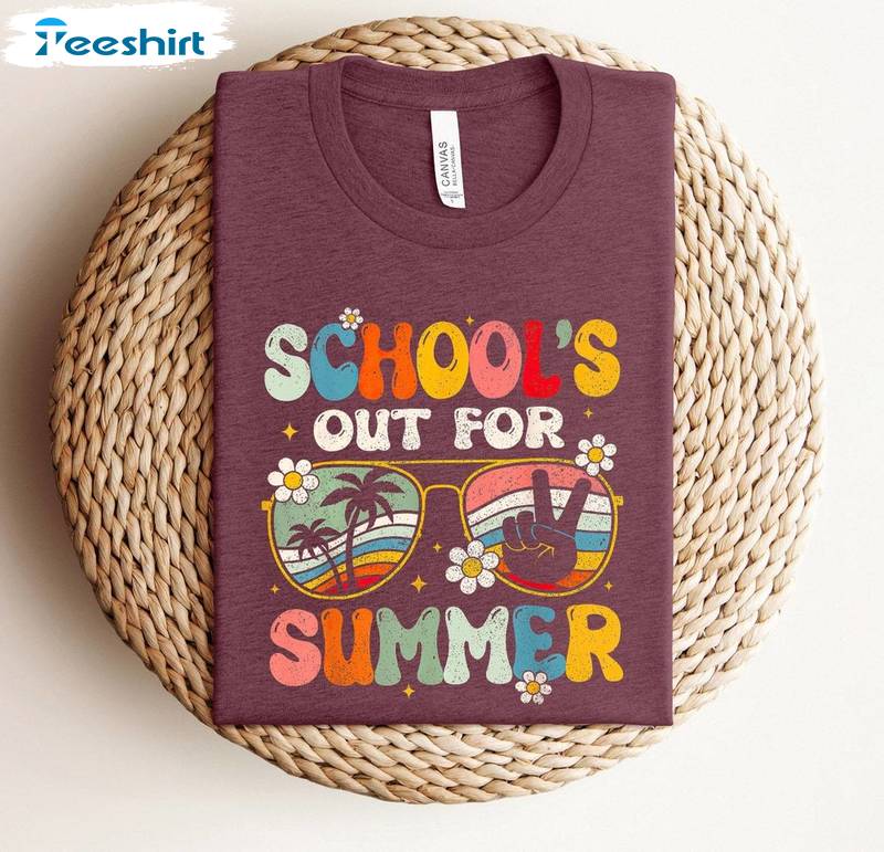 Schools Out For Summer Cute Shirt, Happy Last Day Of School Tee Tops T-shirt