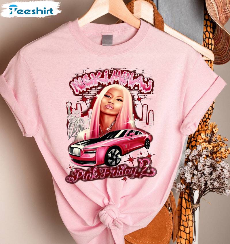 Nicki Minaj Shirt, Pink Friday 2 Airbrush Tee Tops T-shirt