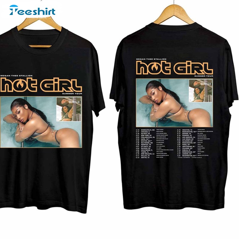 Megan Thee Stallion Hot Girl Summer Tour Shirt, Summer Tour 2024 Tee Tops T-shirt