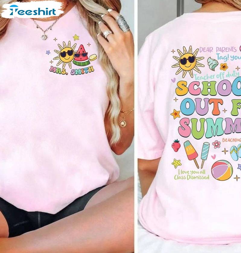 Last Day Of School Trendy Shirt, Goodbye School Hello Summer Tee Tops T-shirt