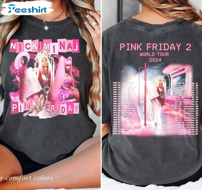 Limited Nicki Minaj Pink Friday Shirt, Vintage Nicki Minaj World Tee Tops Hoodie