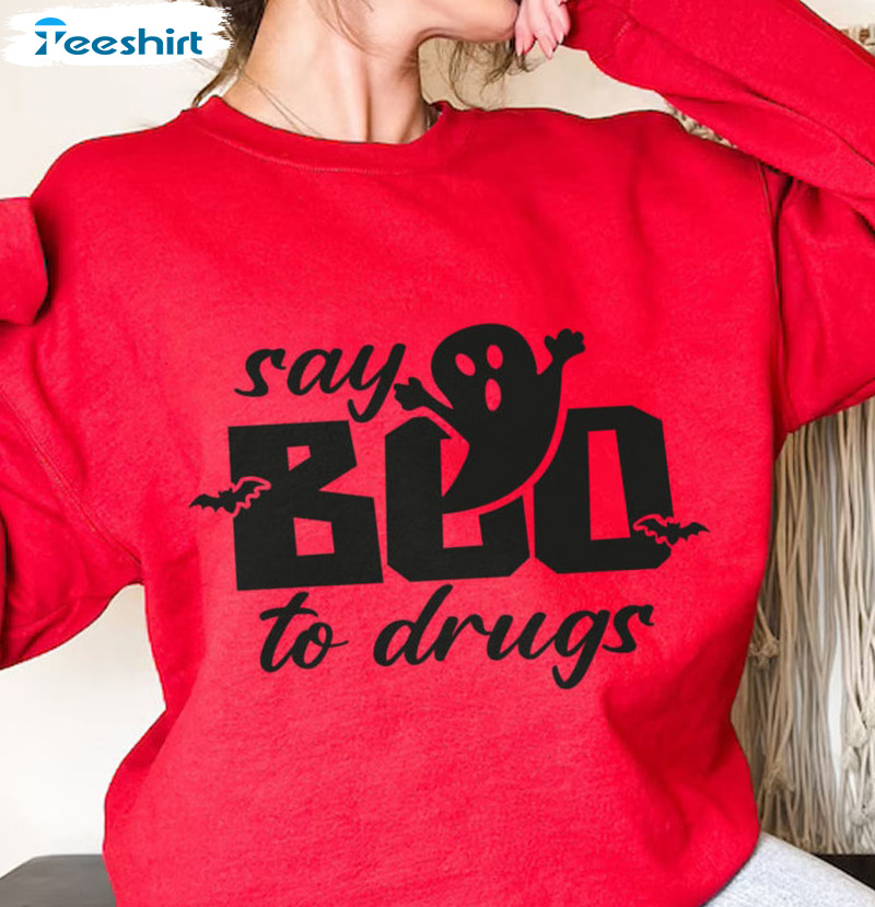 Say Boo To Drugs Shirt, Red Ribbon Week Shirt Sweatshirt Hoodie Long Sleeve