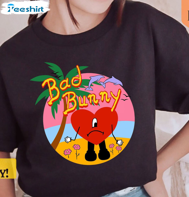 Bad Bunny Kid Shirt, Concert Bad Bunny Shirt For Kids Sweatshirt Hoodie Long Sleeve