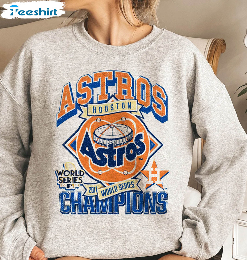 Champions World Series 2017 Shirt - Houston Astros Crewneck Sweater