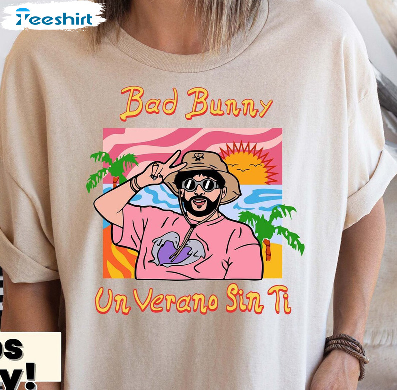 Bad Bunny Retro Shirt - Un Verano Sin Ti Crewneck Sweatshirt