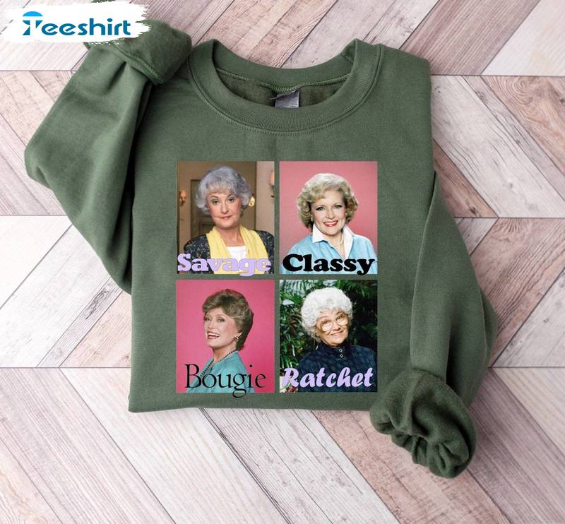 Golden Girls Thug Life Shirt, Blanche Dorothy Unisex Hoodie Short Sleeve