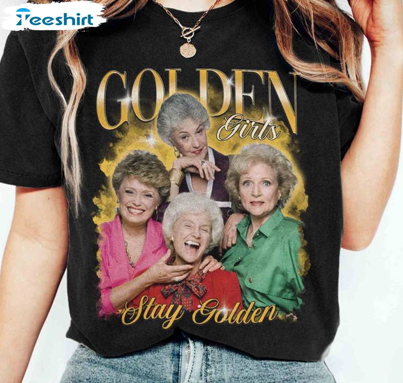 Golden Girls Thug Life Shirt, Comfort Golden Girls Short Sleeve Crewneck Sweatshirt