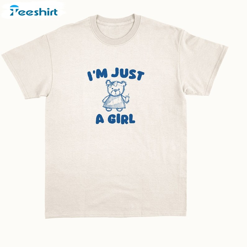 I M Just A Girl Cute Long Sleeve Crewneck Sweatshirt