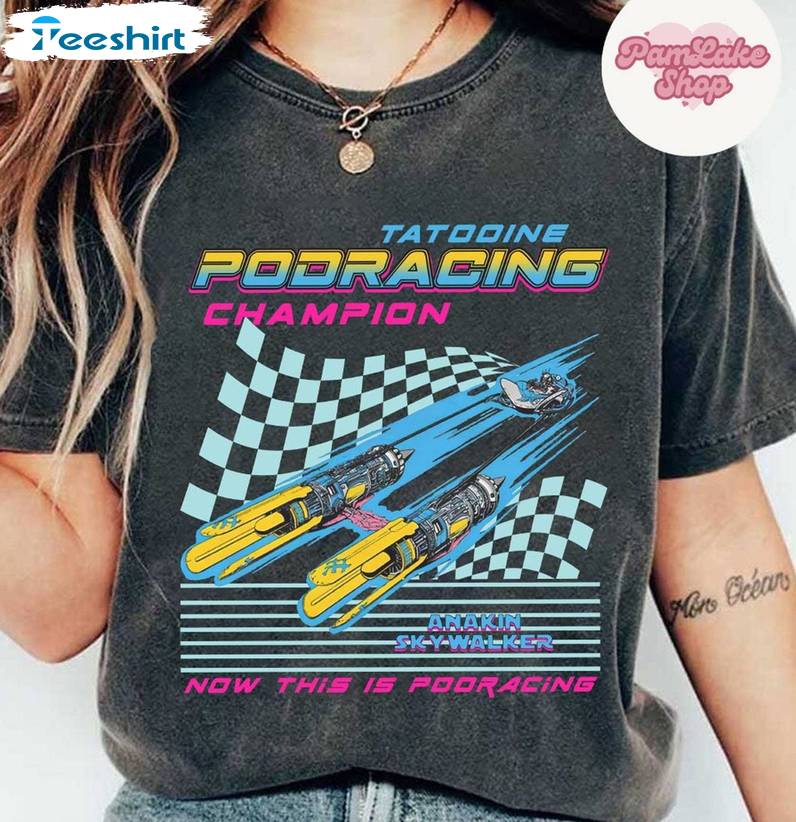 Tatooine Podracing Shirt, Comfort Hollywood Star Wars Hoodie T-shirt