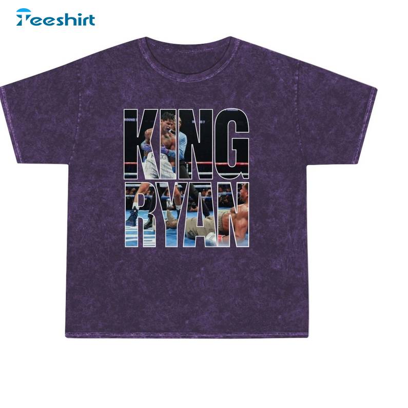 King Ryan Shirt, Ryan Garcia Vs Devin Haney Champion Boxing Crewneck Sweatshirt Sweater