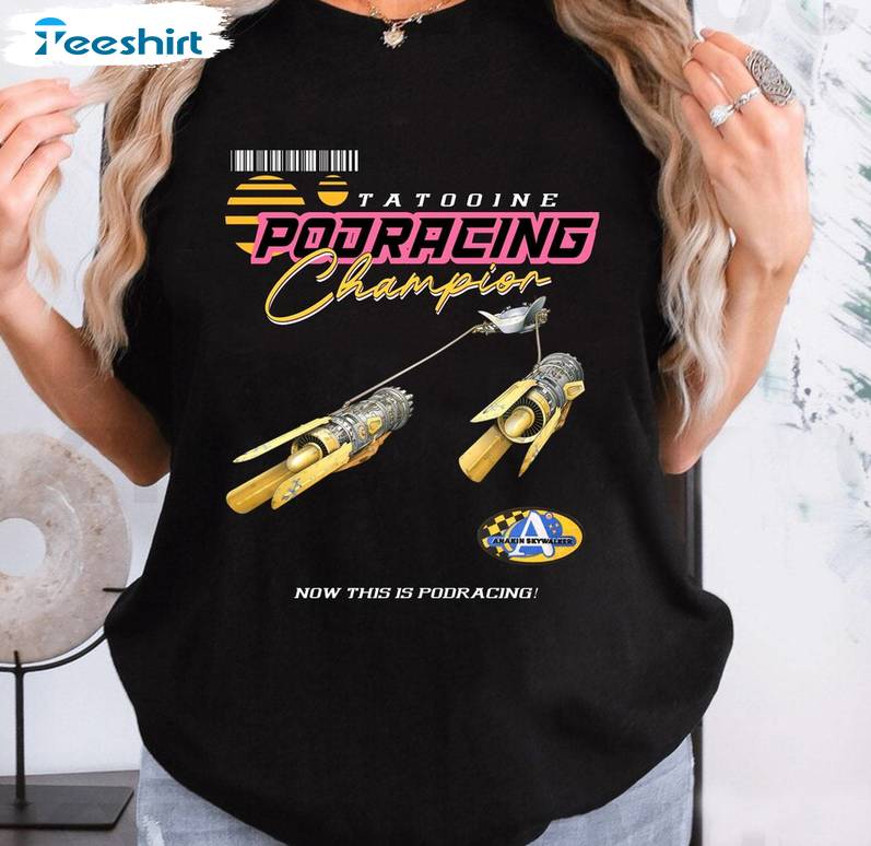 Tatooine Podracing Shirt, Retro Disney Tee Tops T-shirt