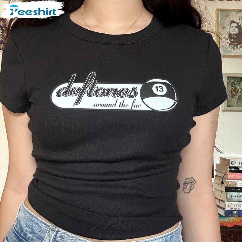 8ball Band Shirt, Vintage Deftones Concert Unisex T Shirt Short Sleeve