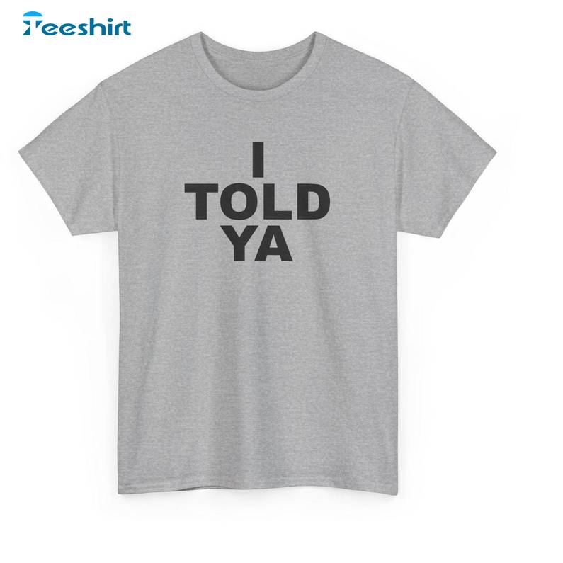 I Told Ya Zendaya Challengers Unisex Hoodie Short Sleeve