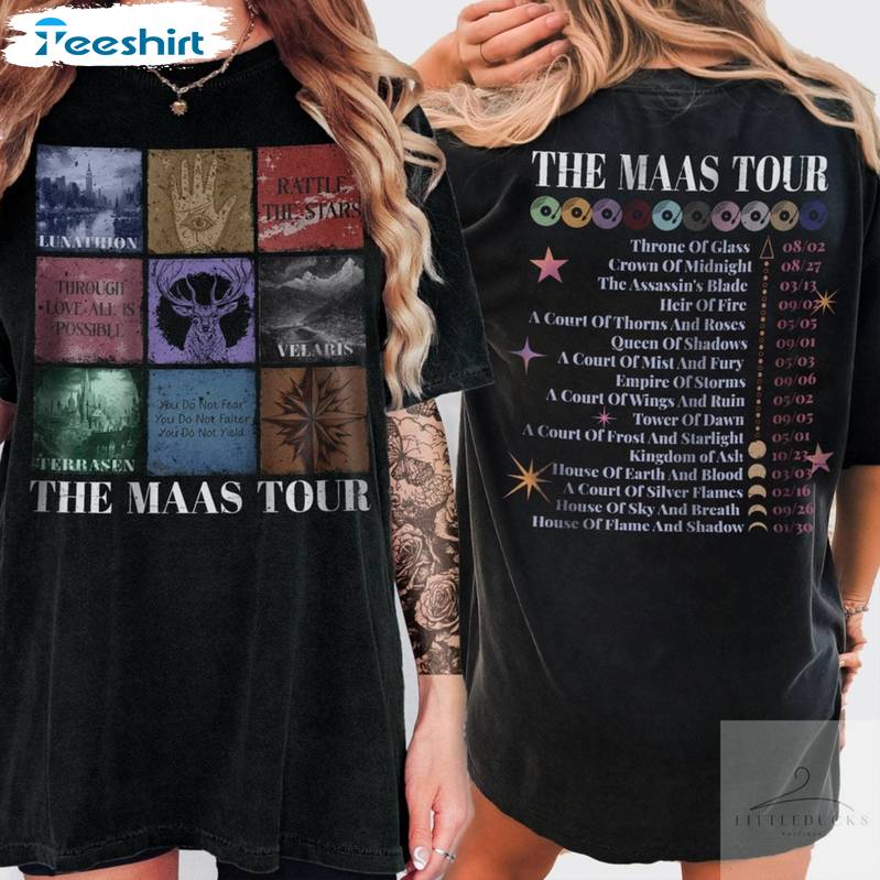 Sarah J Maas Eras Tour Shirt, The Maas Tour Tee Tops Sweater