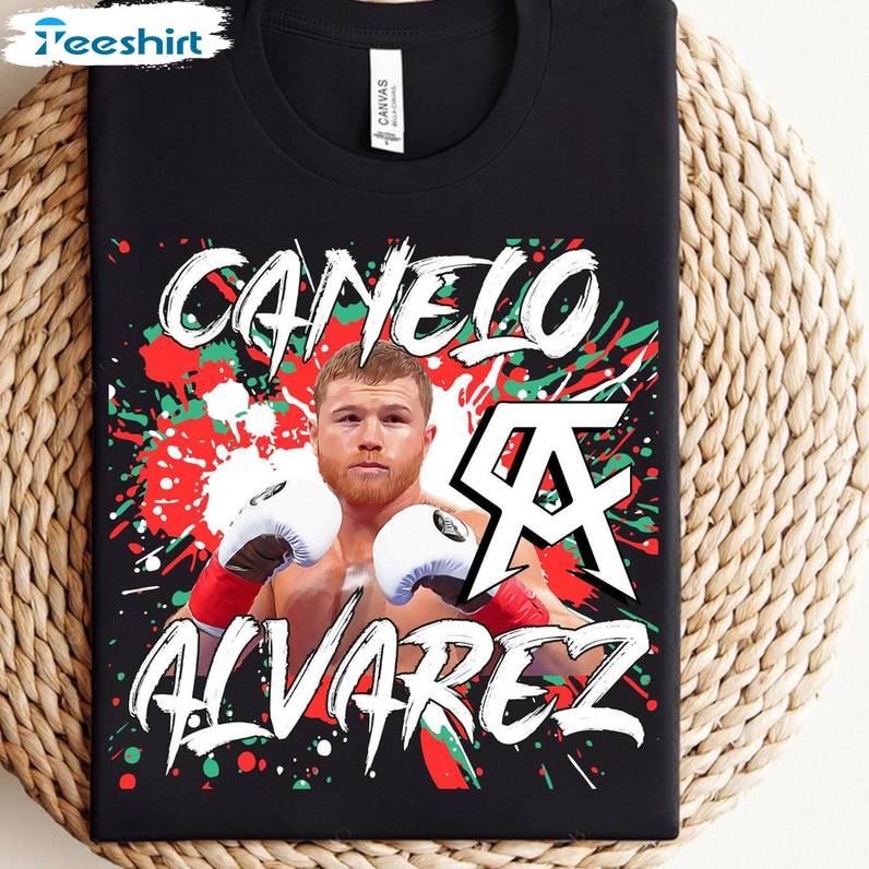 Canelo Fanart Shirt, Trendy Sport Crewneck Sweatshirt T-shirt