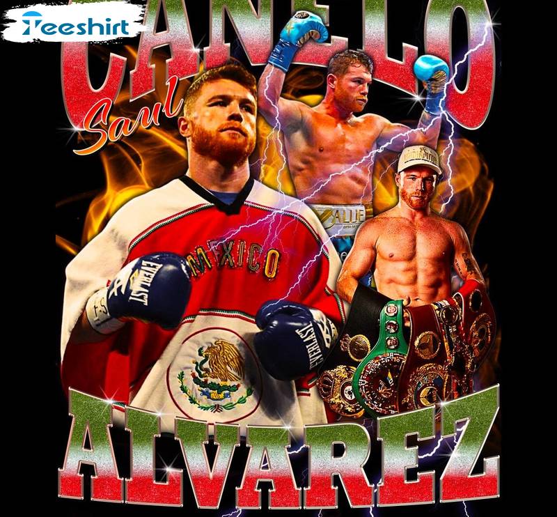 Boxing Canelo Alvarez Shirt, Mexico Printing Crewneck Sweatshirt T-shirt