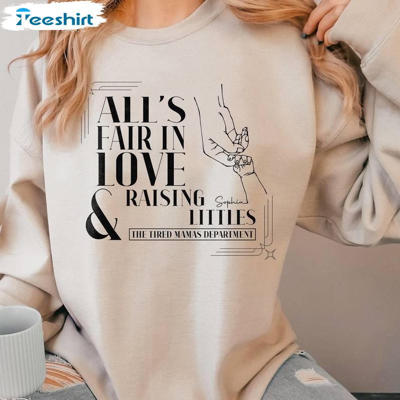 The Tired Mamas Department Shirt, New Moms Crewneck Sweatshirt T-shirt