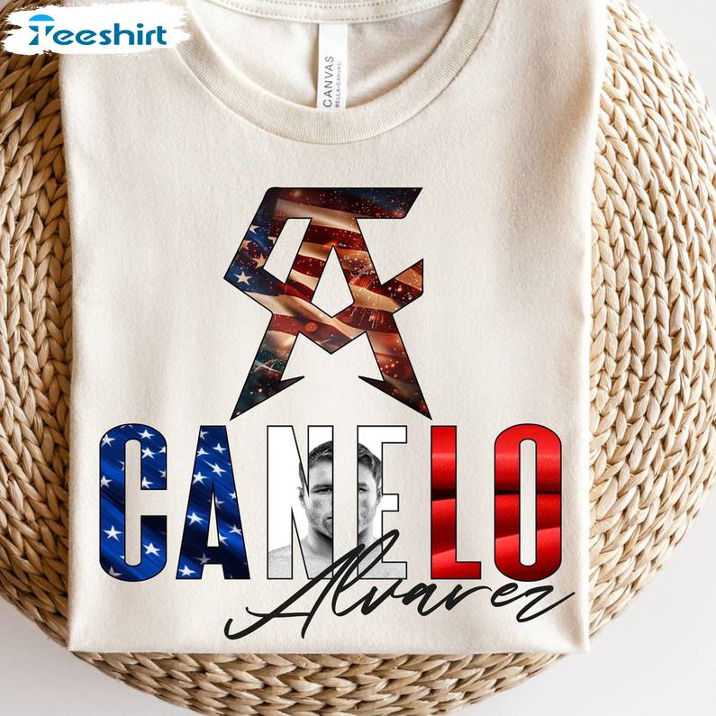 Canelo Usa Fanart Shirt, Trendy Crewneck Sweatshirt T-shirt