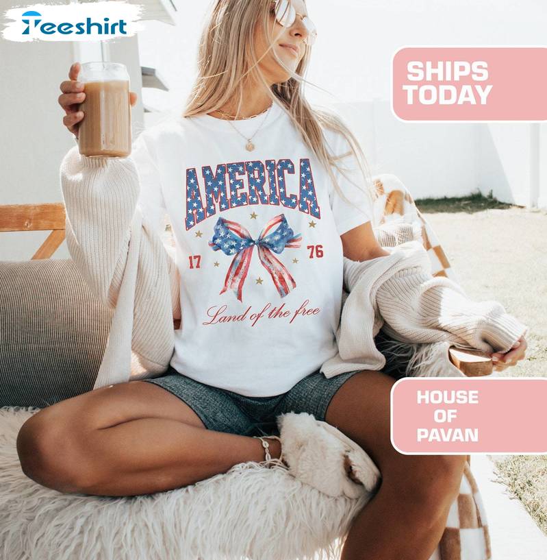 Coquette 4th Of July Shirt, Red White And Blue America Tee Tops Hoodie