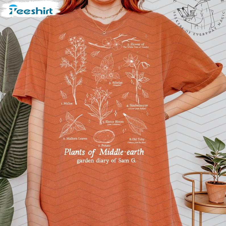 Comfort Garden Diary Shirt, Trendy Crewneck Sweatshirt T-shirt