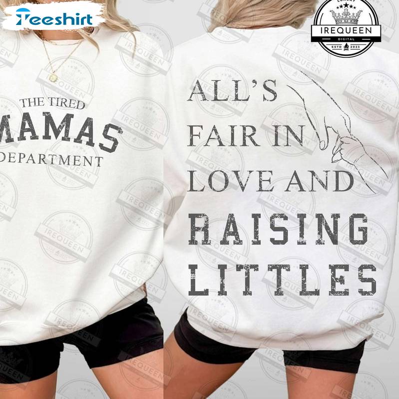 The Tired Mamas Department Shirt, Love And Poetry Crewneck Sweatshirt T-shirt