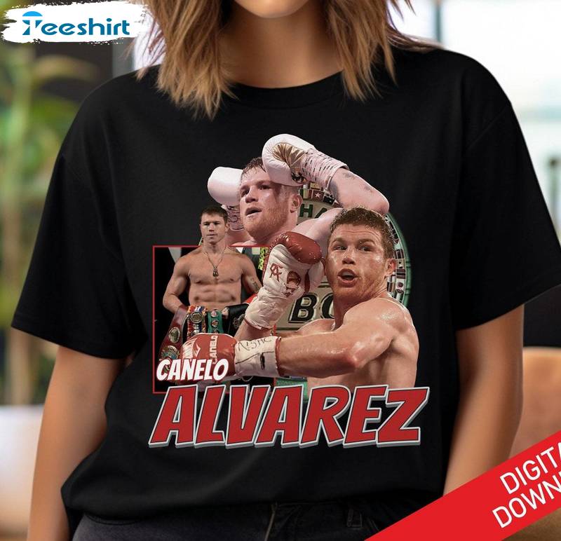 Canelo Alvarez Shirt, Boxing Trendy Crewneck Sweatshirt T-shirt