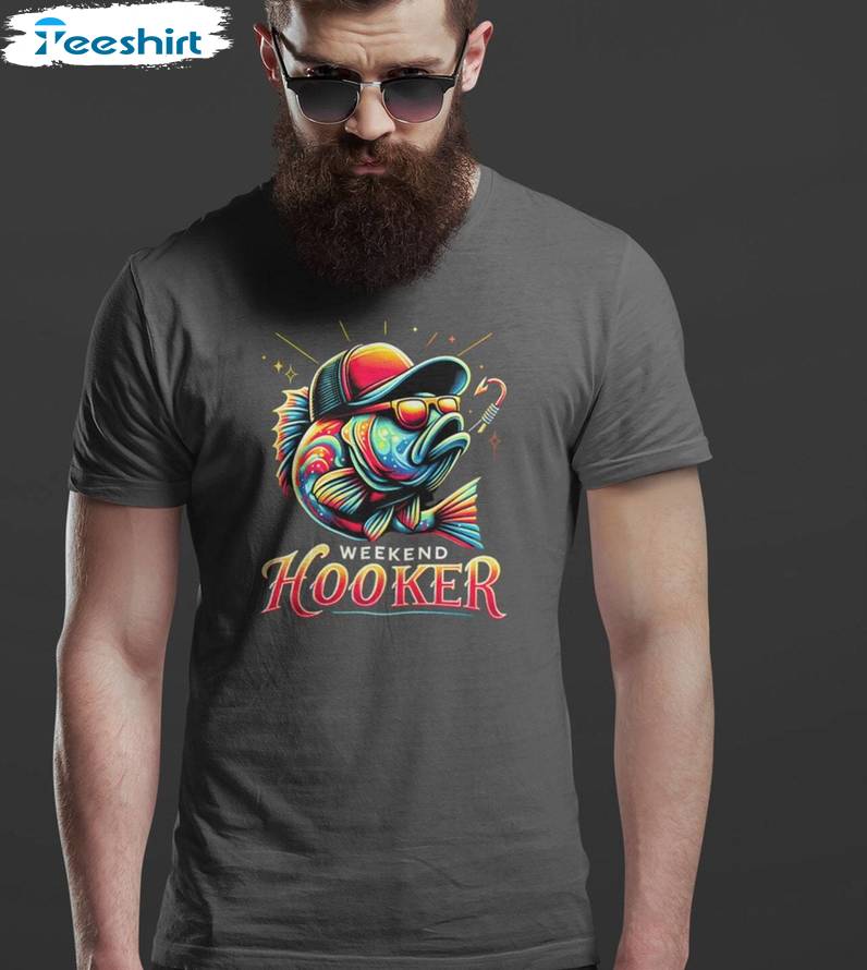 Trendy Weekend Hooker Shirt, Awesome Humor Joke Inappropriate Unisex T Shirt Short Sleeve