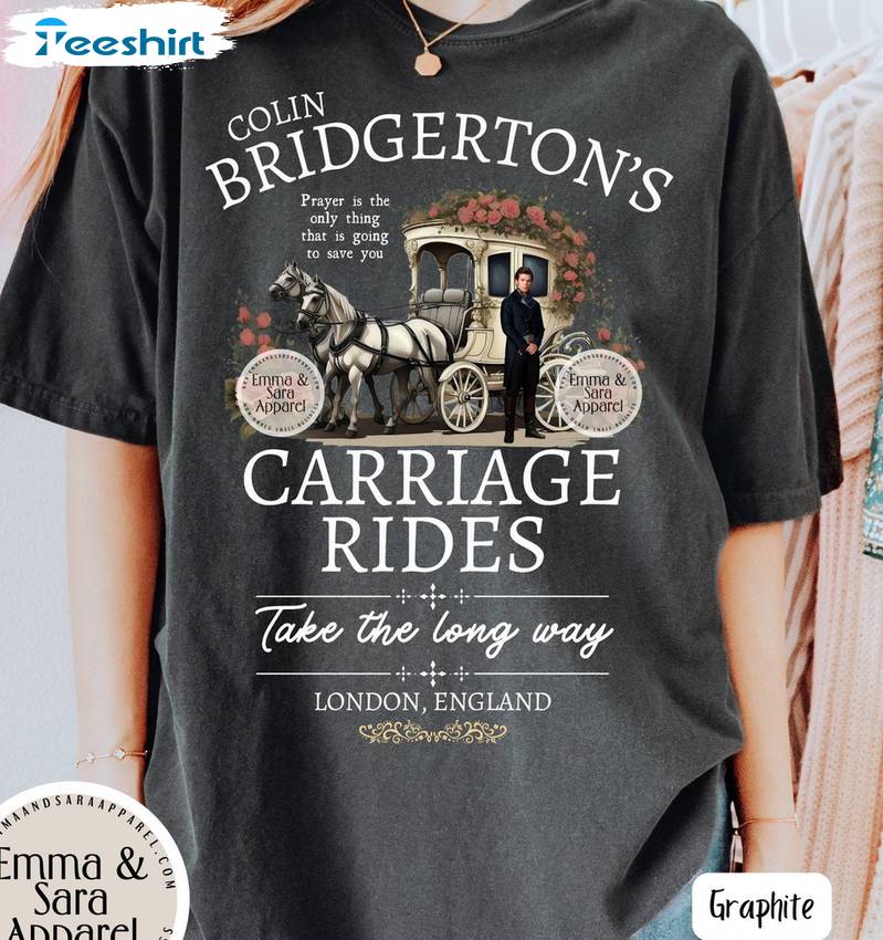 Must Have Penelope And Colin Bridgerton Shirt, Carriage Scene Crewneck Sweater