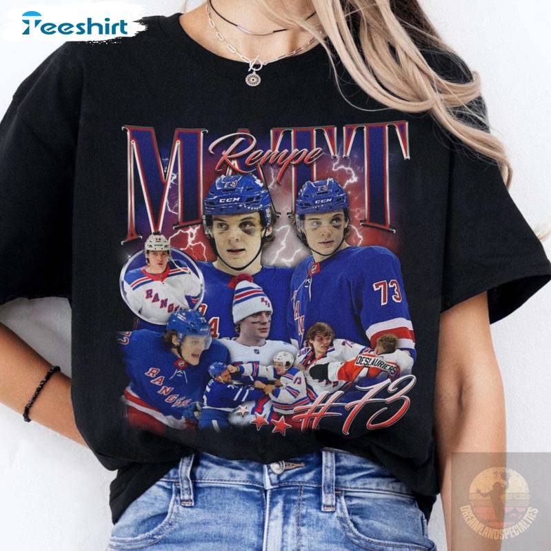 Trendy Matt Rempe Shirt, Comfort Rangers Hockey Short Sleeve Long Sleeve