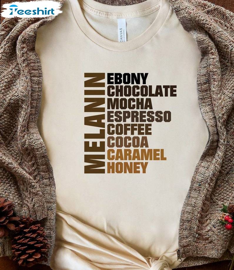 Creative Melanin Sweatshirt , Inspirational Juneteenth Coffee Shirt Unisex Hoodie