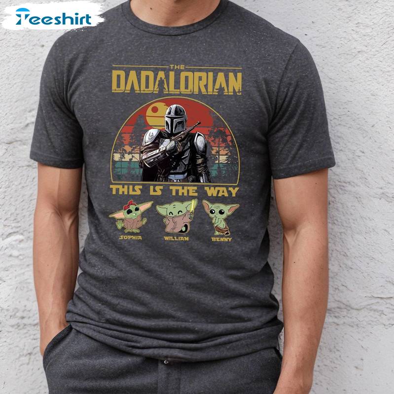 Cool Design The Dadalorian Shirt, Neutral This Is The Way Long Sleeve Tee Tops