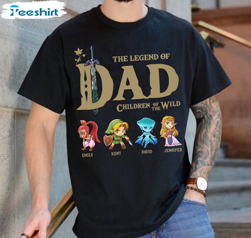 New Rare The Legend Of Dad Shirt, Comfort Breath Of The Wild Sweatshirt Unisex Hoodie