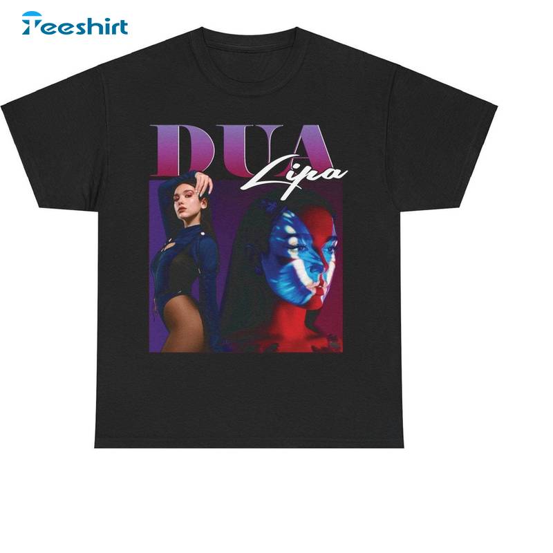 Groovy Dua Lipa Shirt, Comfort Unisex Hoodie Short Sleeve Gift For Fan