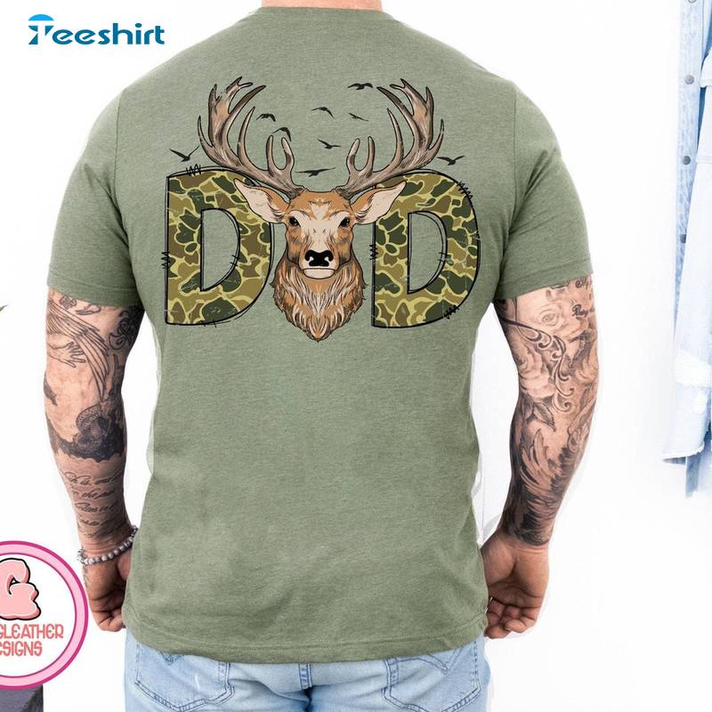 Groovy Hunter Dad Shirt, Awesome Deer Hunting Unisex T Shirt Short Sleeve