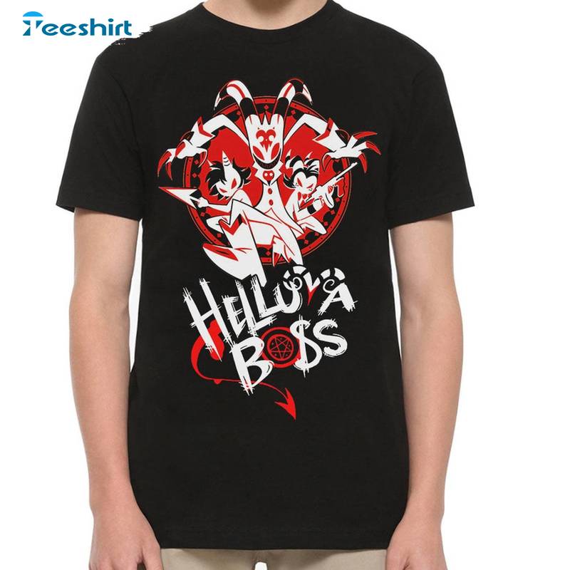 New Rare Hazbin Hotel Helluva Boss T Shirt , Cool Design Hazbin Hotel Shirt Long Sleeve