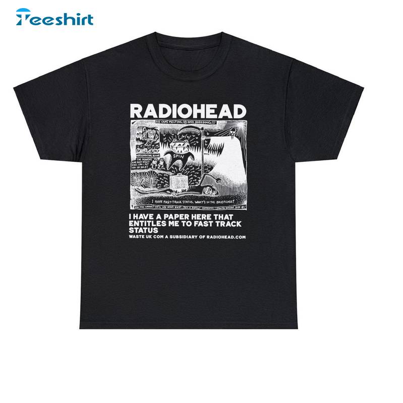 Must Have Radiohead Shirt, Radiohead Concert Tour Rock Music Band T Shirt Tee Tops