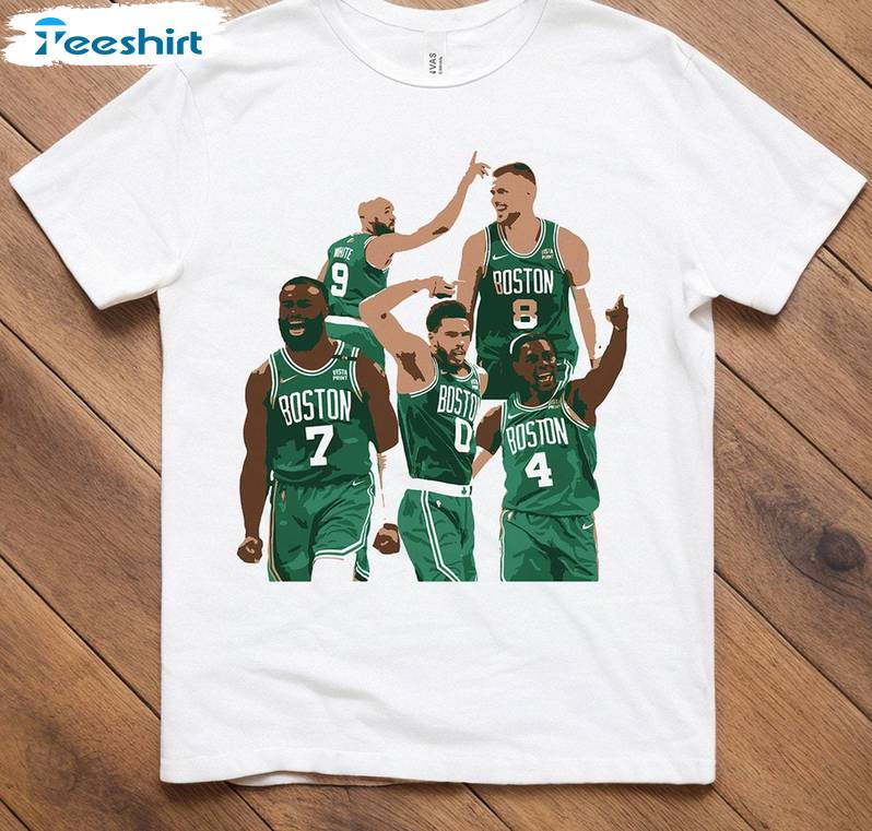 Trendy Boston Celtics Shirt, Creative Nba Boston Crewneck Long Sleeve