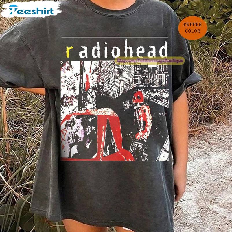Creative Radiohead Shirt, Vintage Band Short Sleeve Unisex Hoodie Gift For Fan