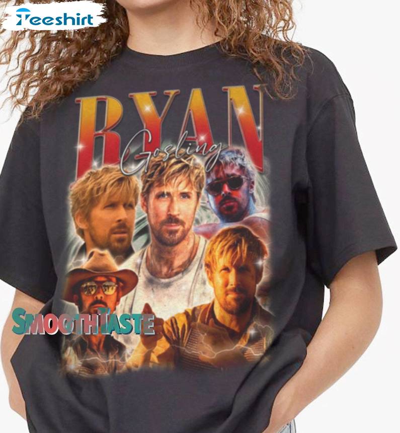 Vintage Ryan Gosling Shirt, Retro Rock Poster Short Sleeve Long Sleeve