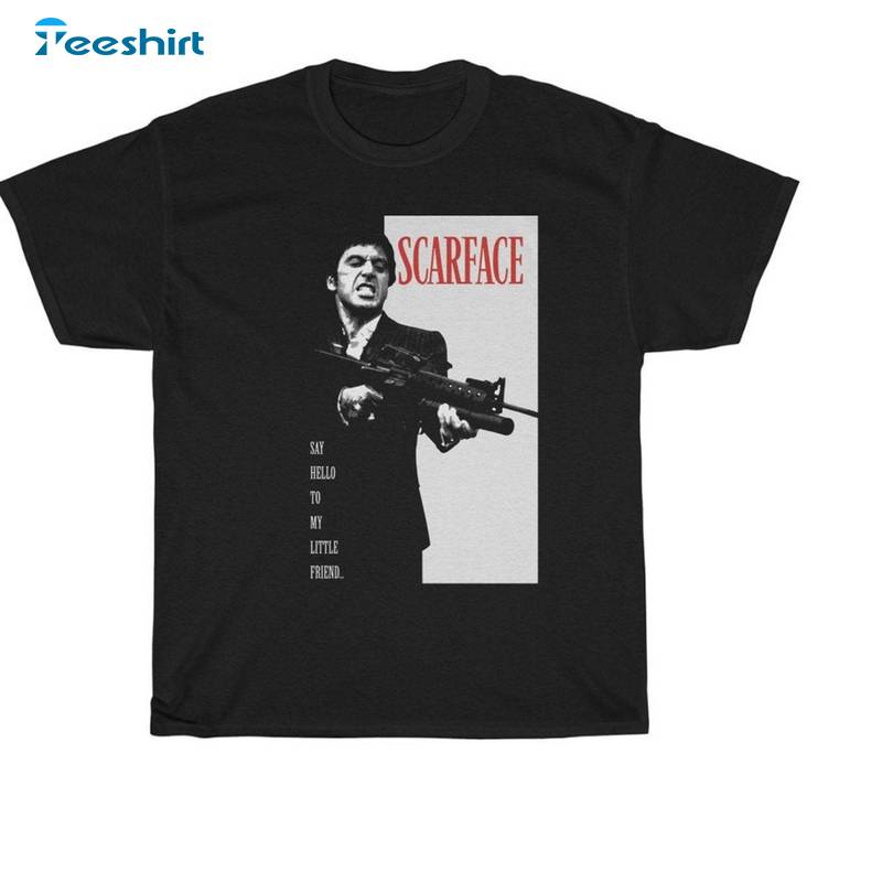 Comfort Scarface Shirt, Retro Action Gangster Movie Long Sleeve T Shirt