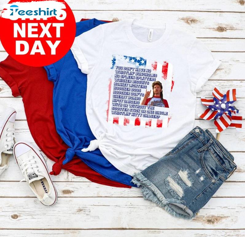 Must Have 4th Of July Bleached Unisex T Shirt, Vintage Joe Dirt 4th Of July Shirt Short Sleeve