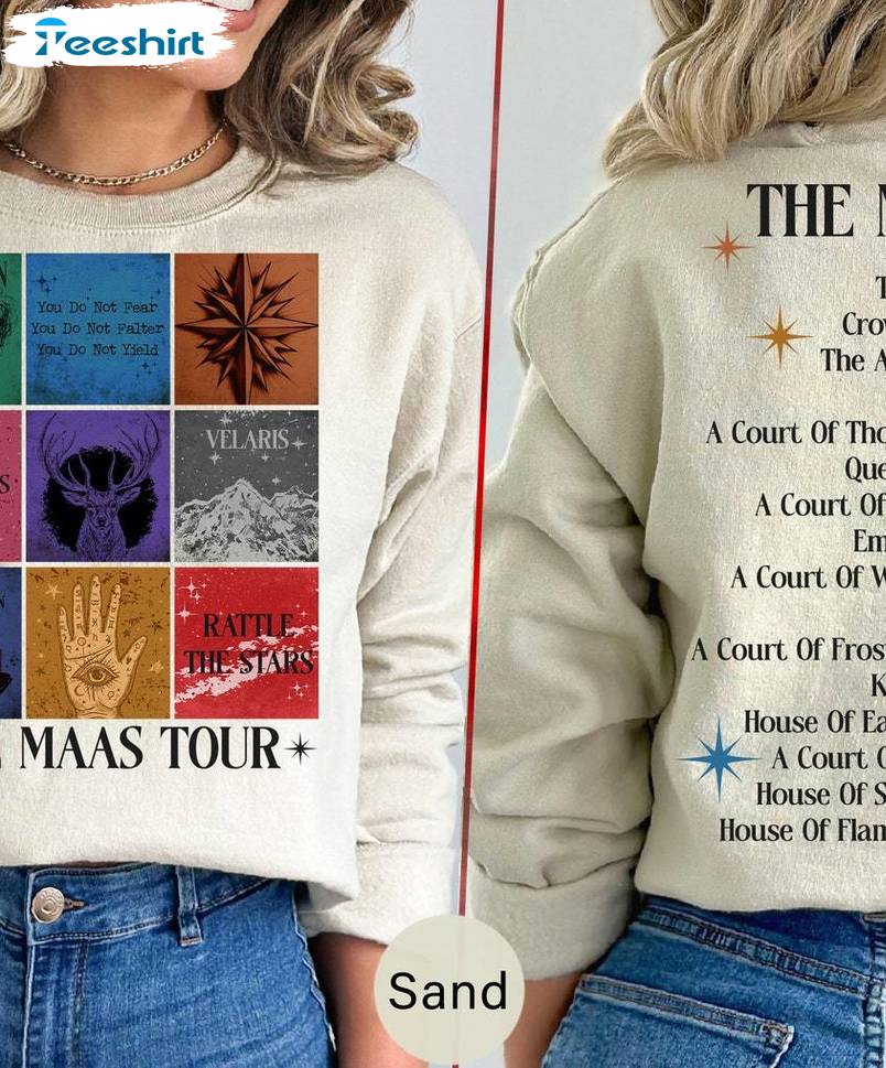Sarah J Maas Eras Tour Sweatshirt , New Rare The Thirteen Throne Of Glass Shirt Sweater