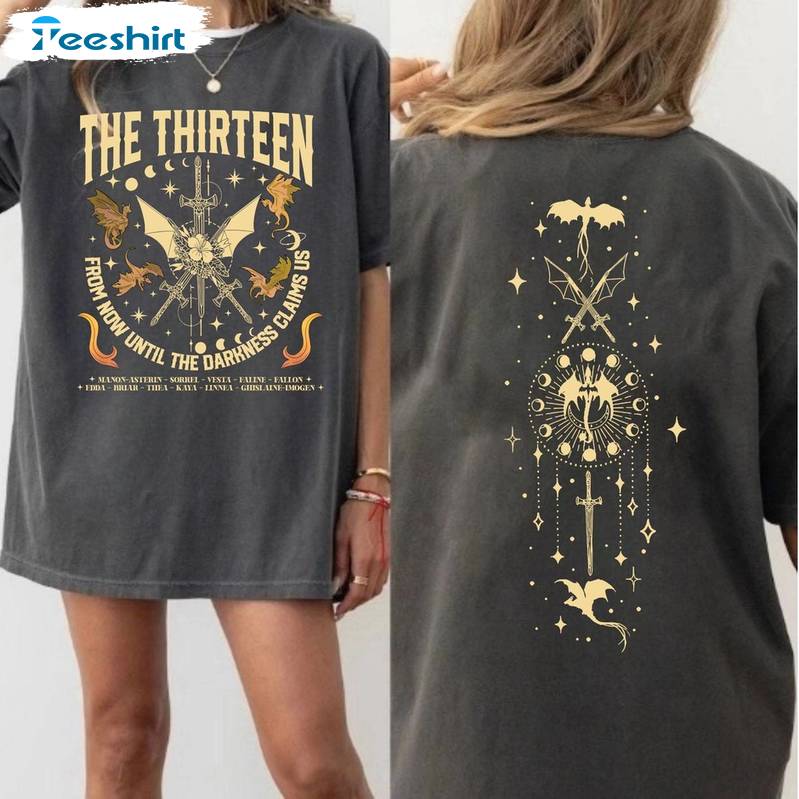 Neutral The Thirteen Throne Of Glass Shirt, From Now Until The Darkness Claims Us Sweater Tank Top