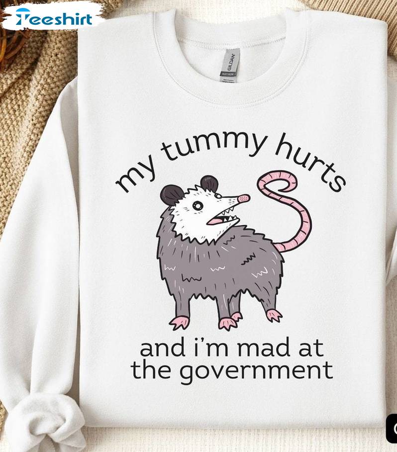 Comfort My Tummy Hurts And I'm Mad At The Government Shirt, Trashcore Tee Tops Sweater
